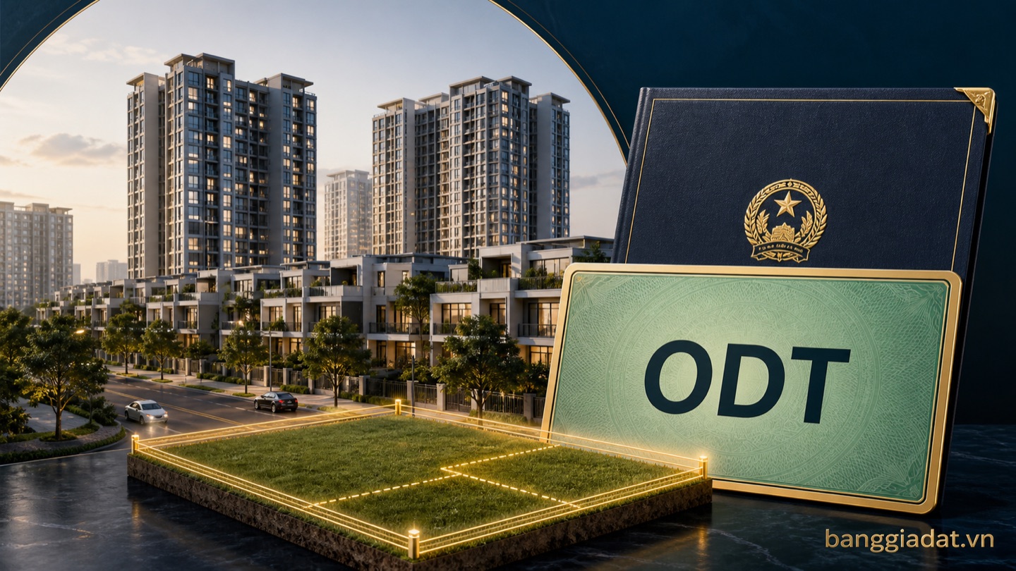Đất ODT trong khu dân cư đô thị