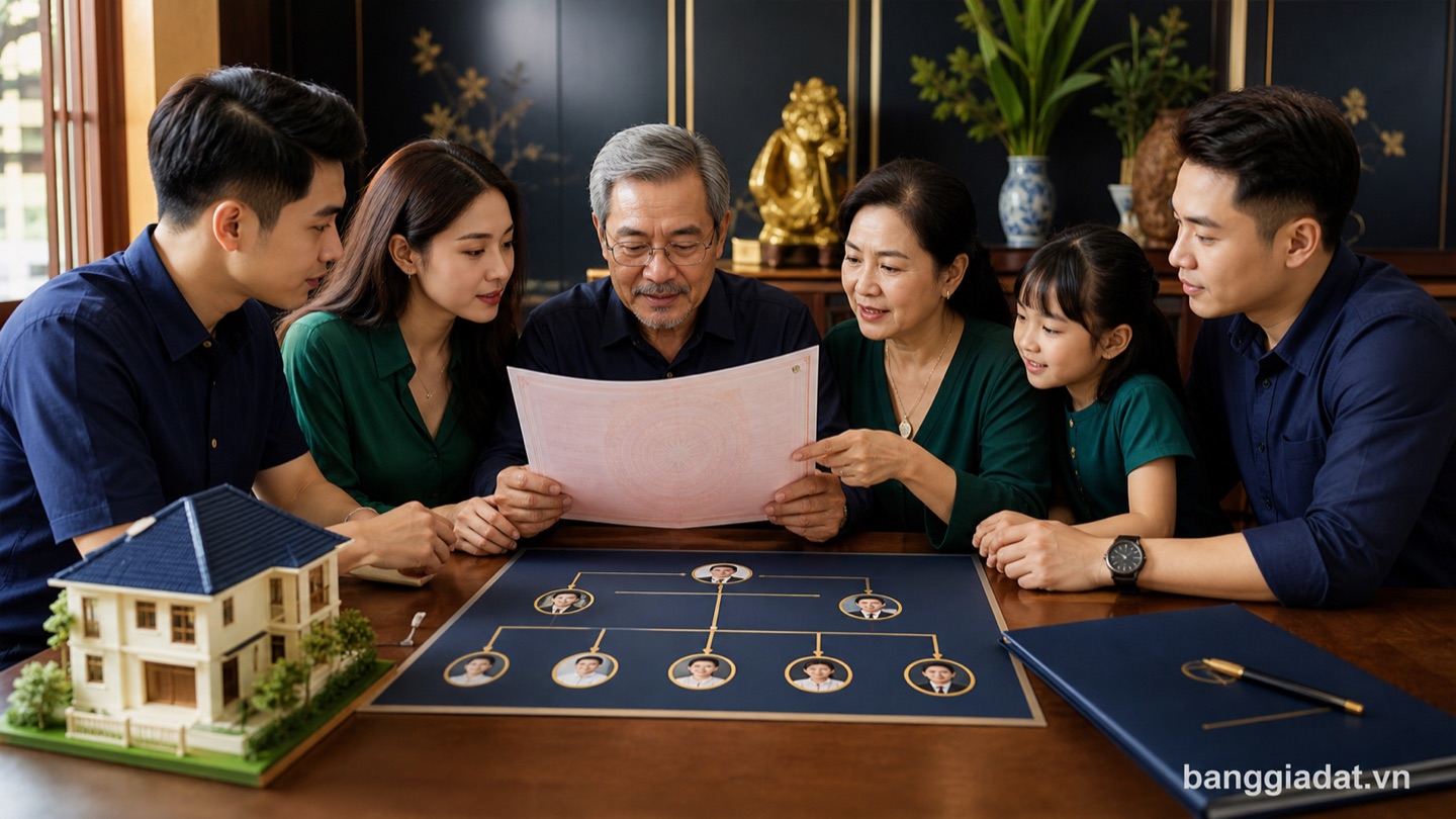 Sổ đỏ cấp cho hộ gia đình và người có quyền
